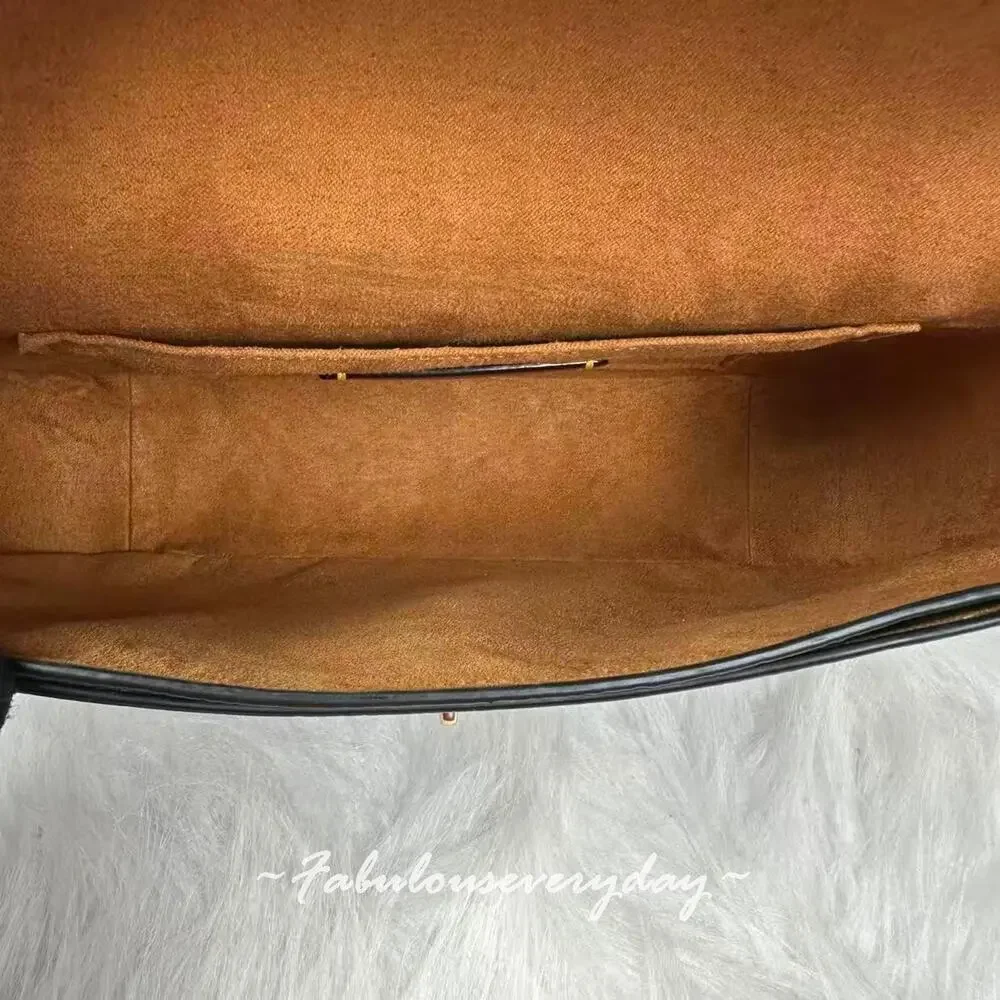 COACH Hadley Shoulder Bag Crossbody In Leather Gold/Black CY683 NWT